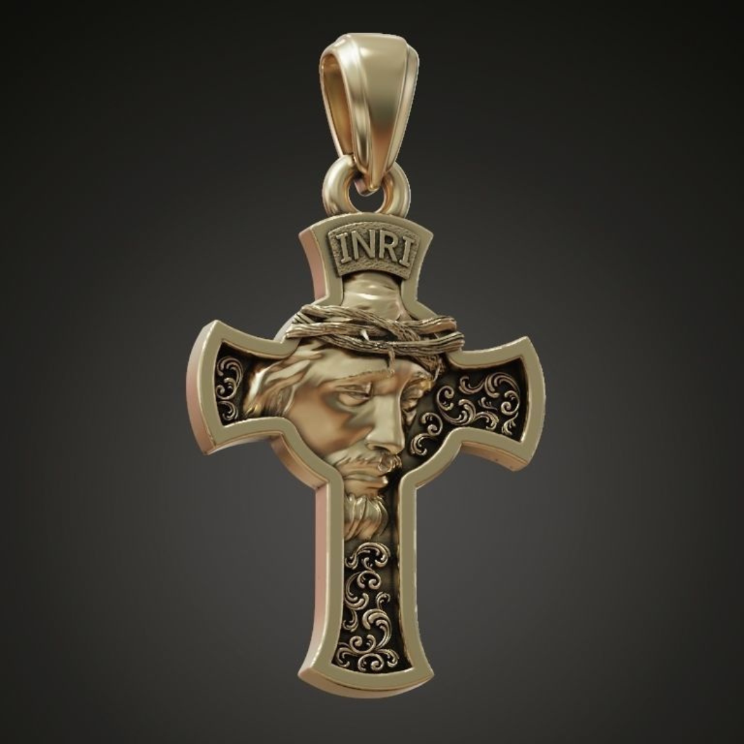 Abidan Cossack cross pendant for men