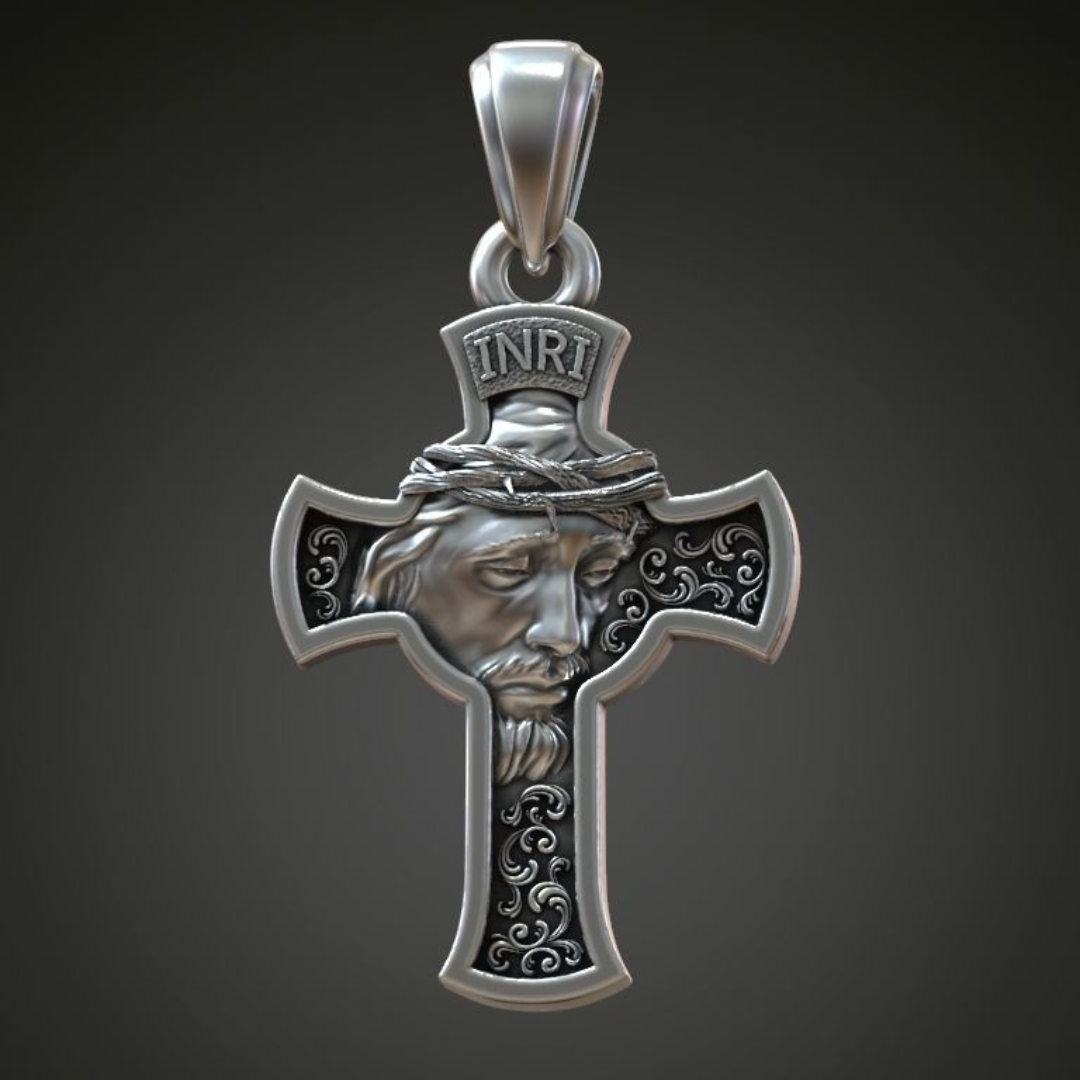 Abidan Cossack cross pendant for men 