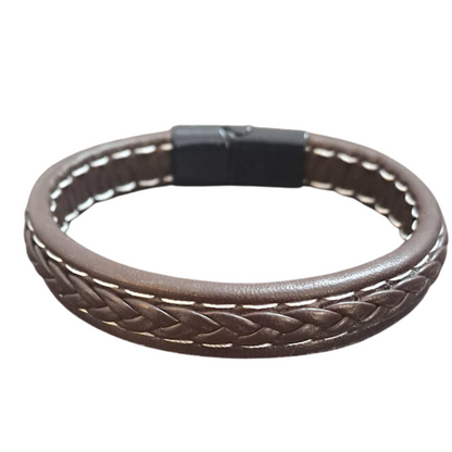 handwoven leather bracelet