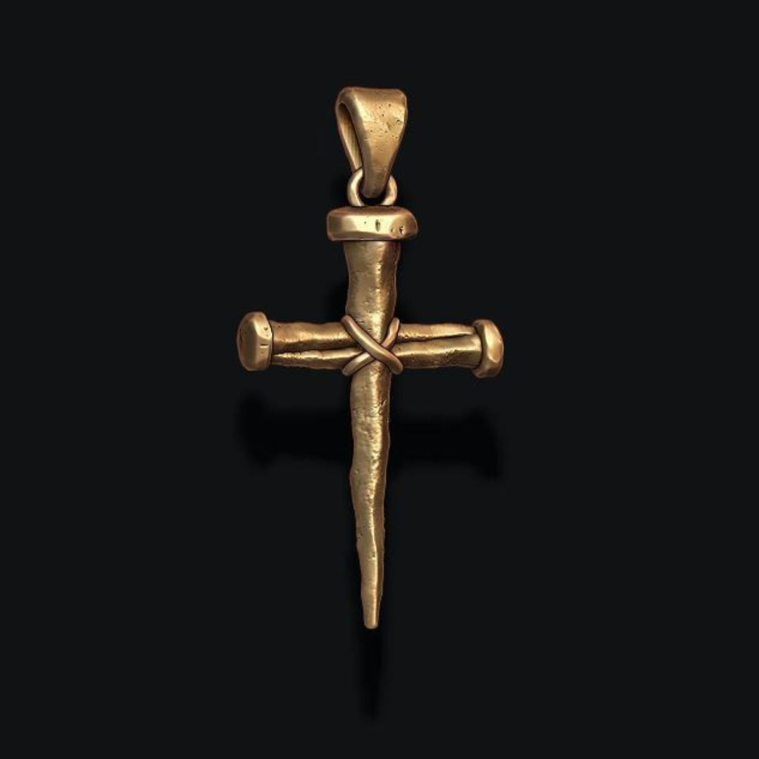 Clavus Silver Cross Pendant for Men