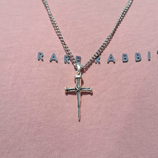 Clavus Silver Cross Pendant for Men