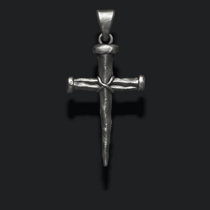 Clavus Silver Cross Pendant for Men