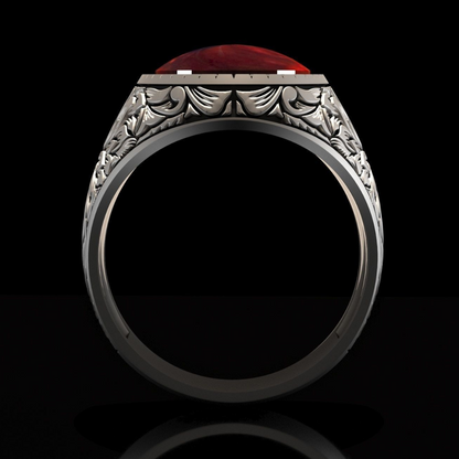 Dynami silver ring for men