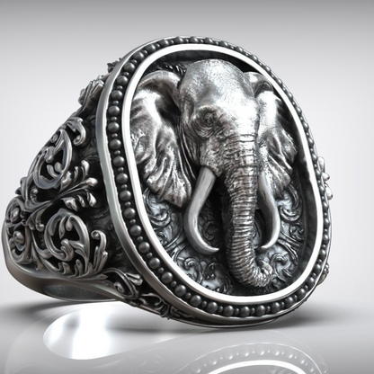 Elephant Head Ring