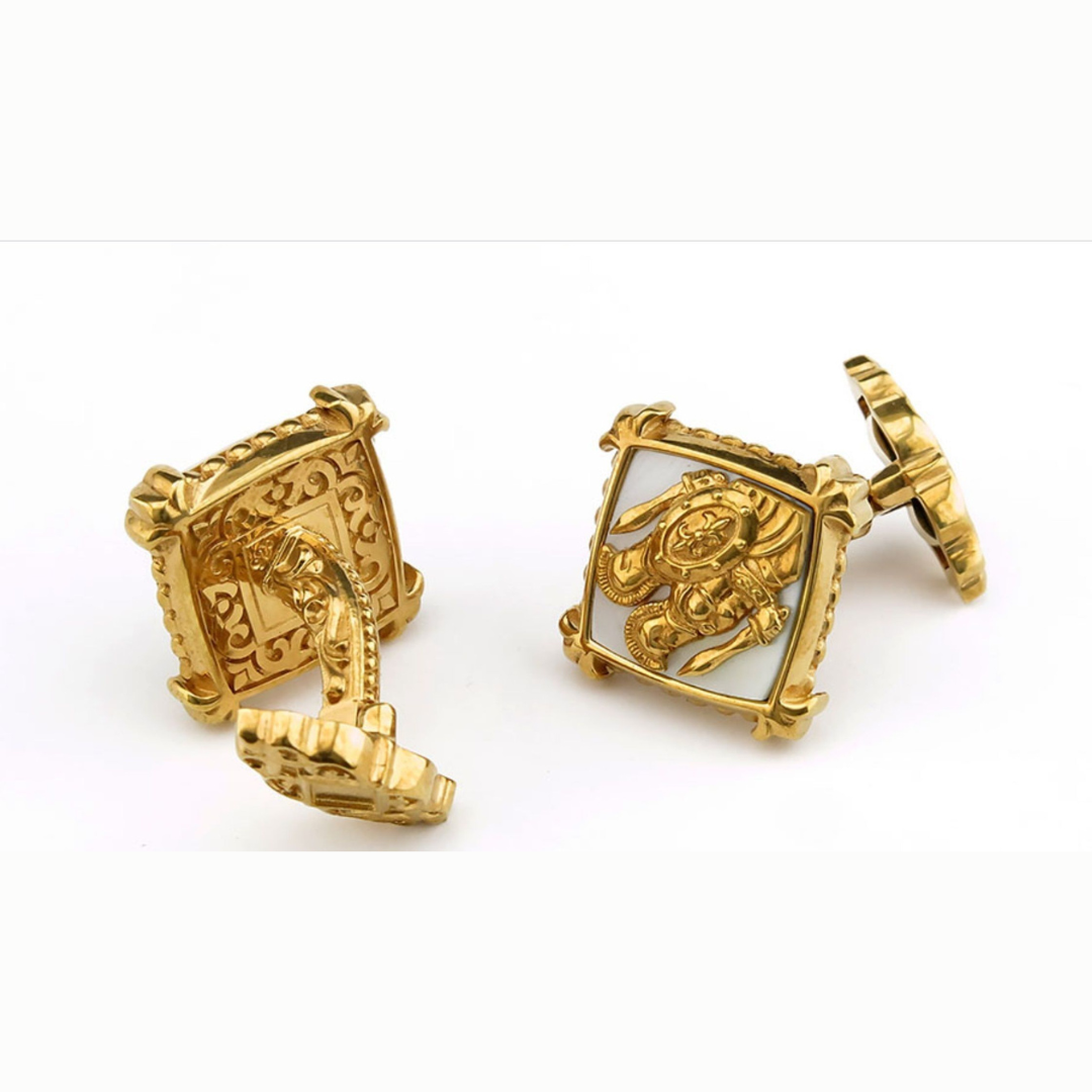 Gemini Silver Cufflinks