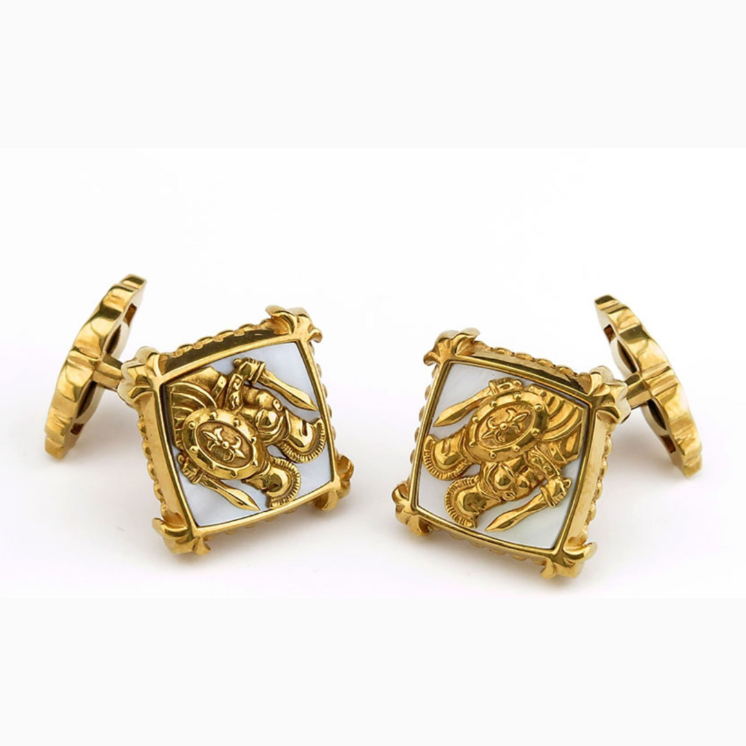 Gemini Silver Cufflinks