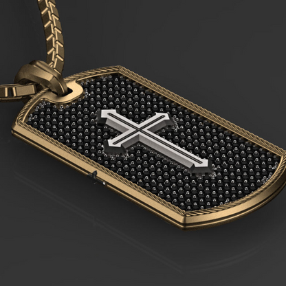 Gideon cross pendant for men