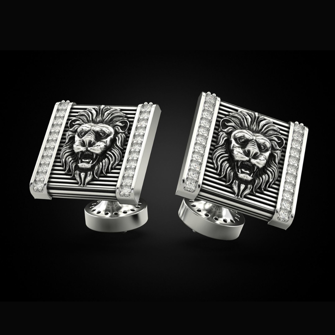 Leo Silver cuff links