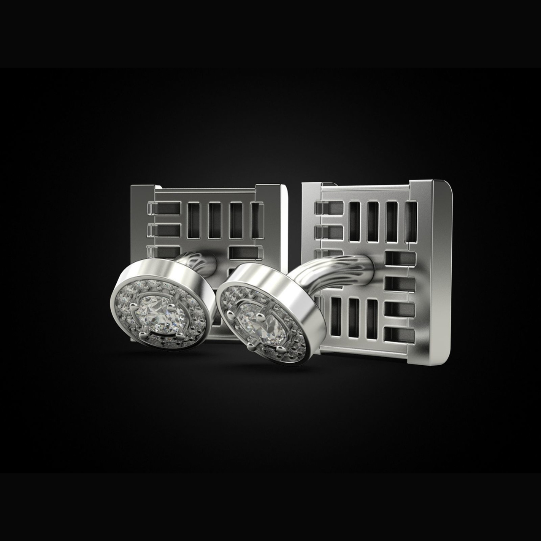 Leo Silver cuff links