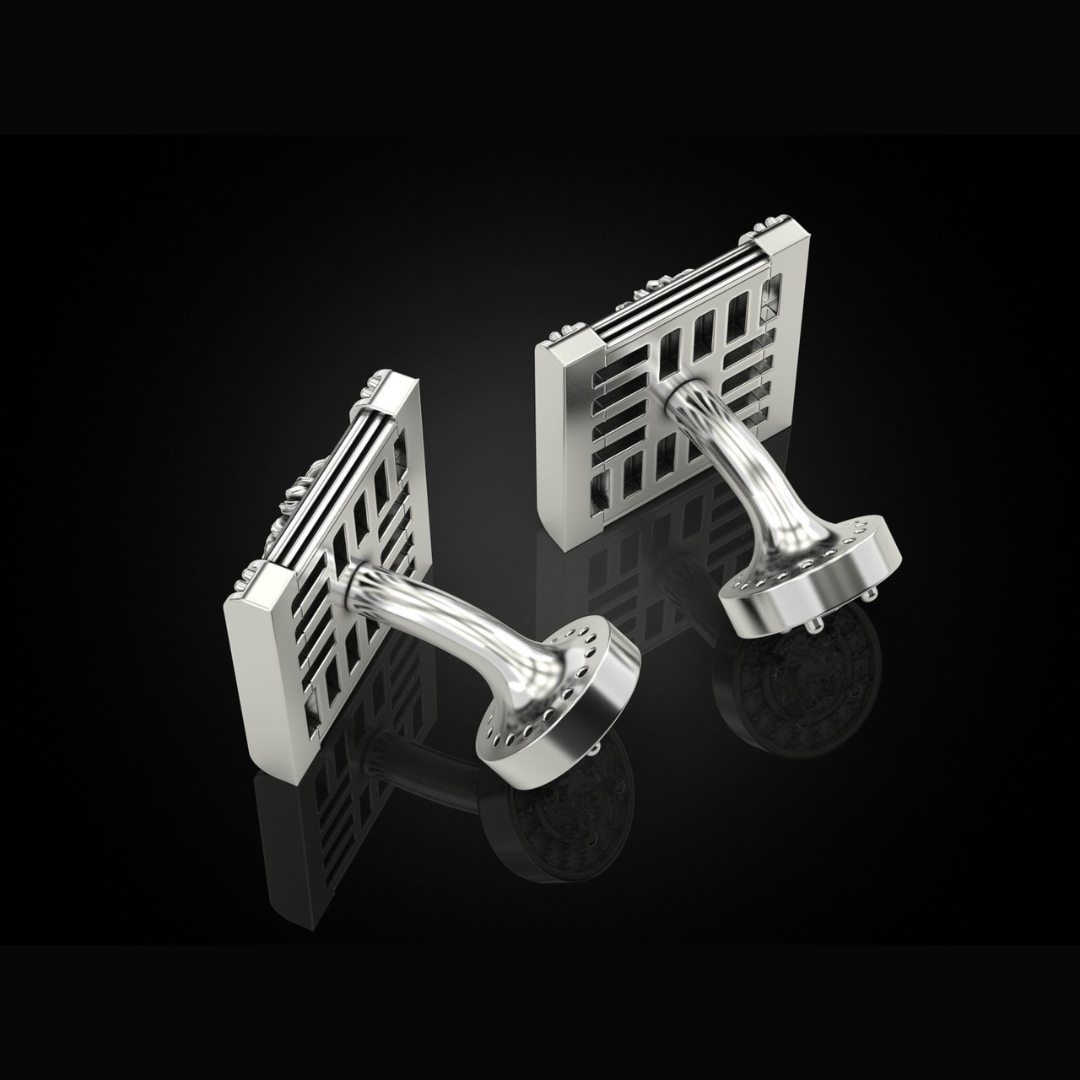 Leo Silver cuff links