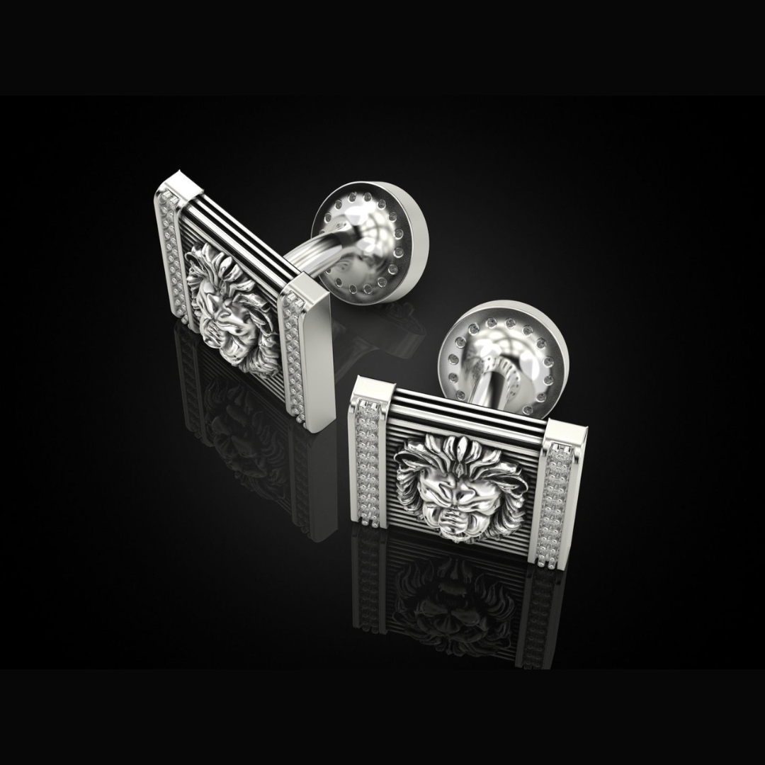 Leo Silver cuff links