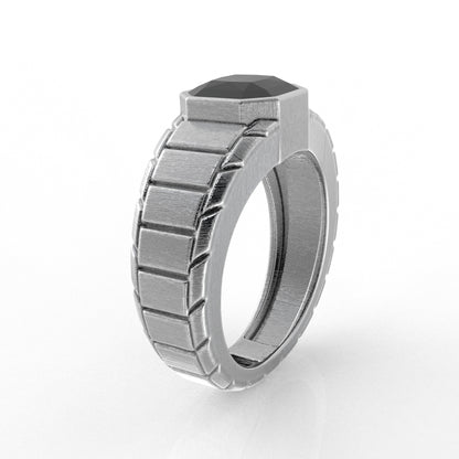 Noah silver ring for men