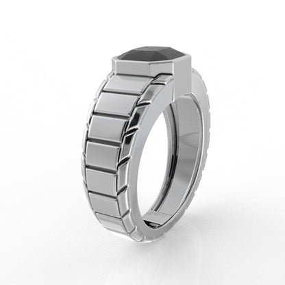 Noah silver ring for men