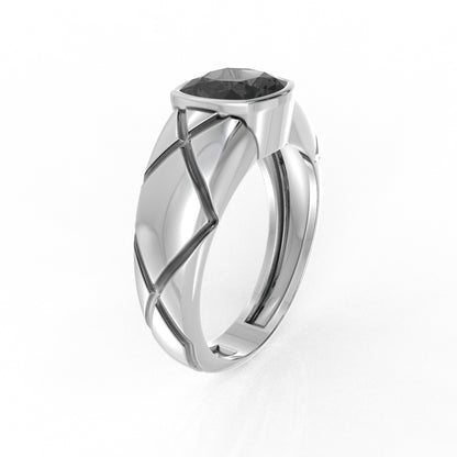 Leonardo silver ring for men