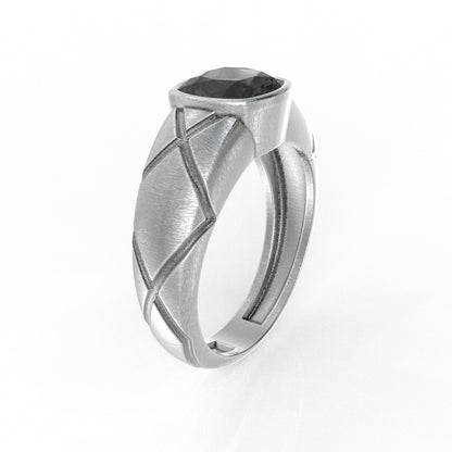 Leonardo silver ring for men