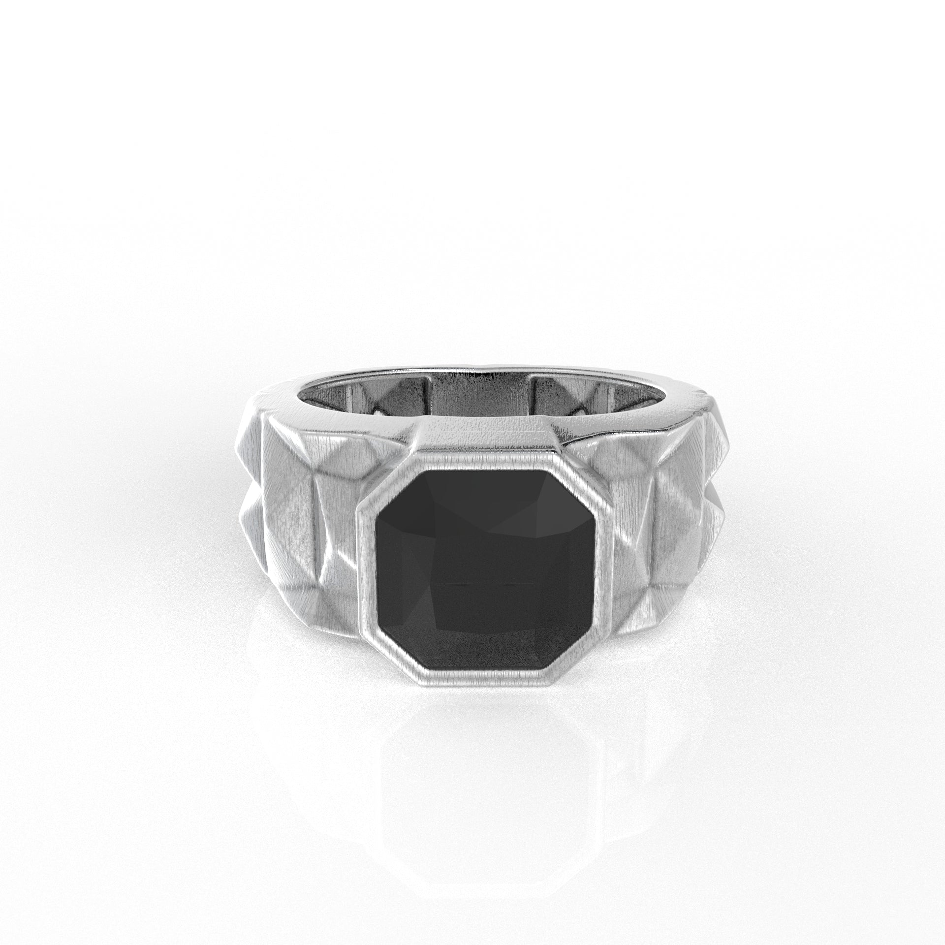 Ezra silver ring for men