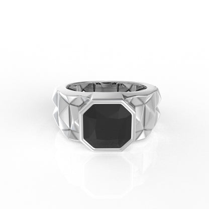 Ezra silver ring for men