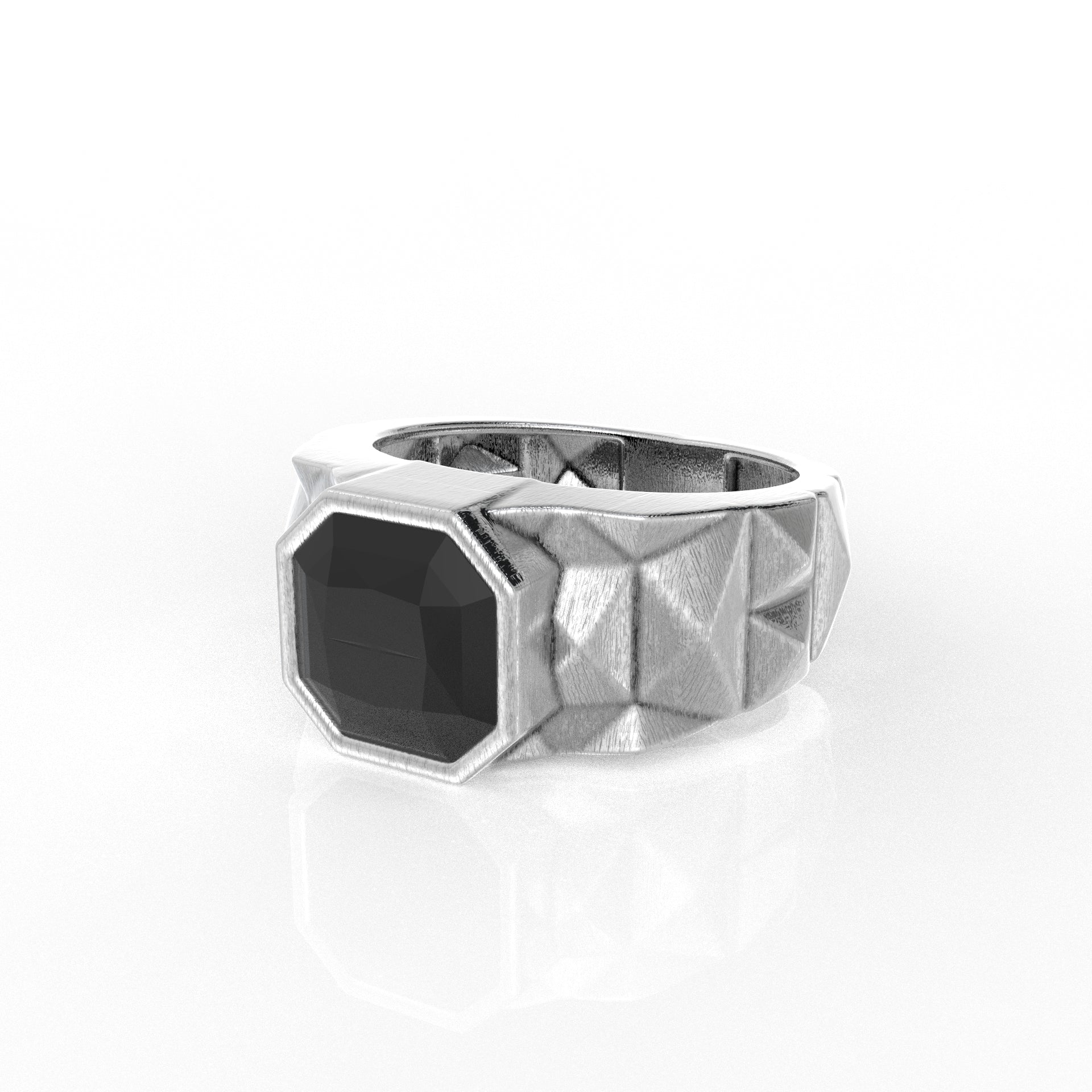 Ezra silver ring for men