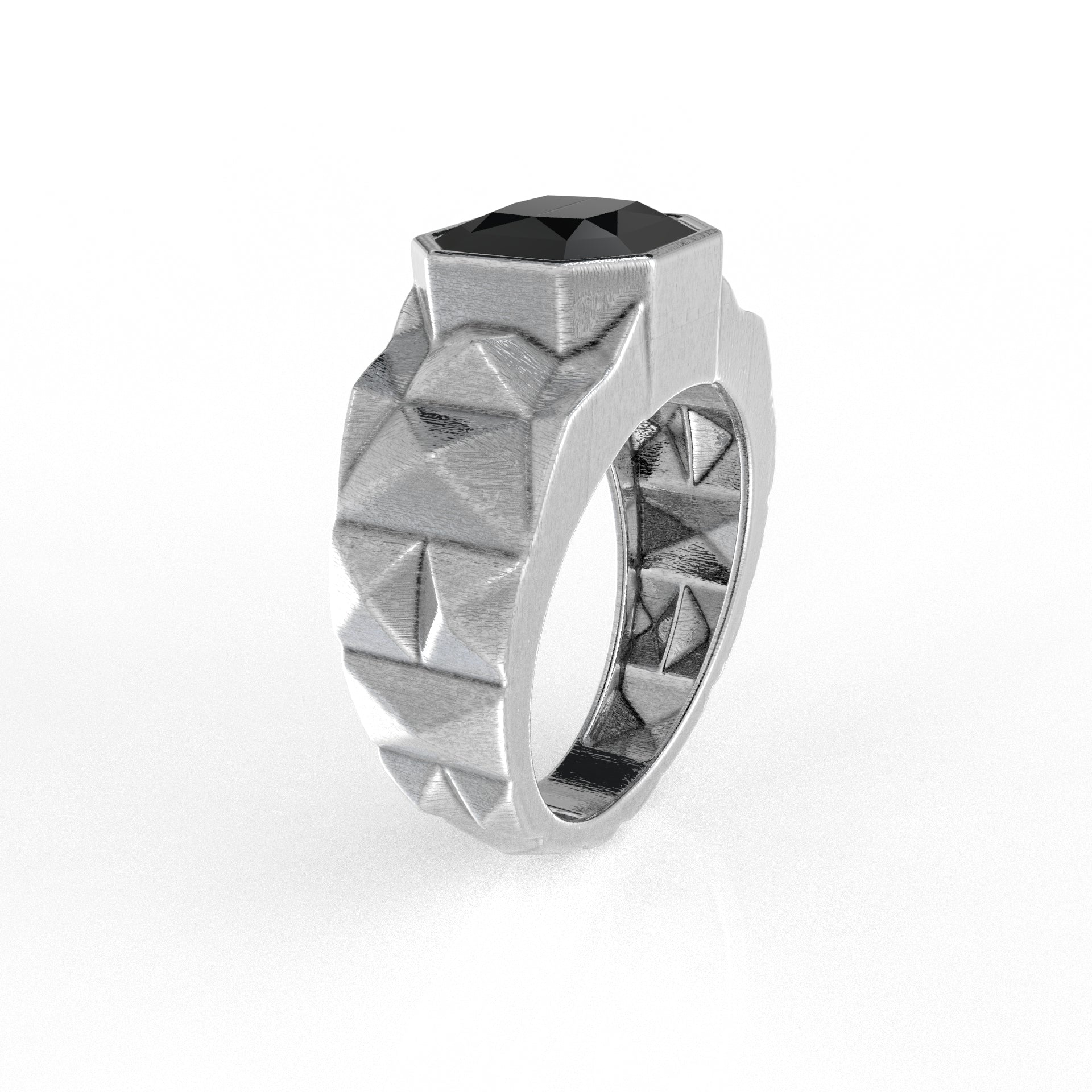 Ezra silver ring for men