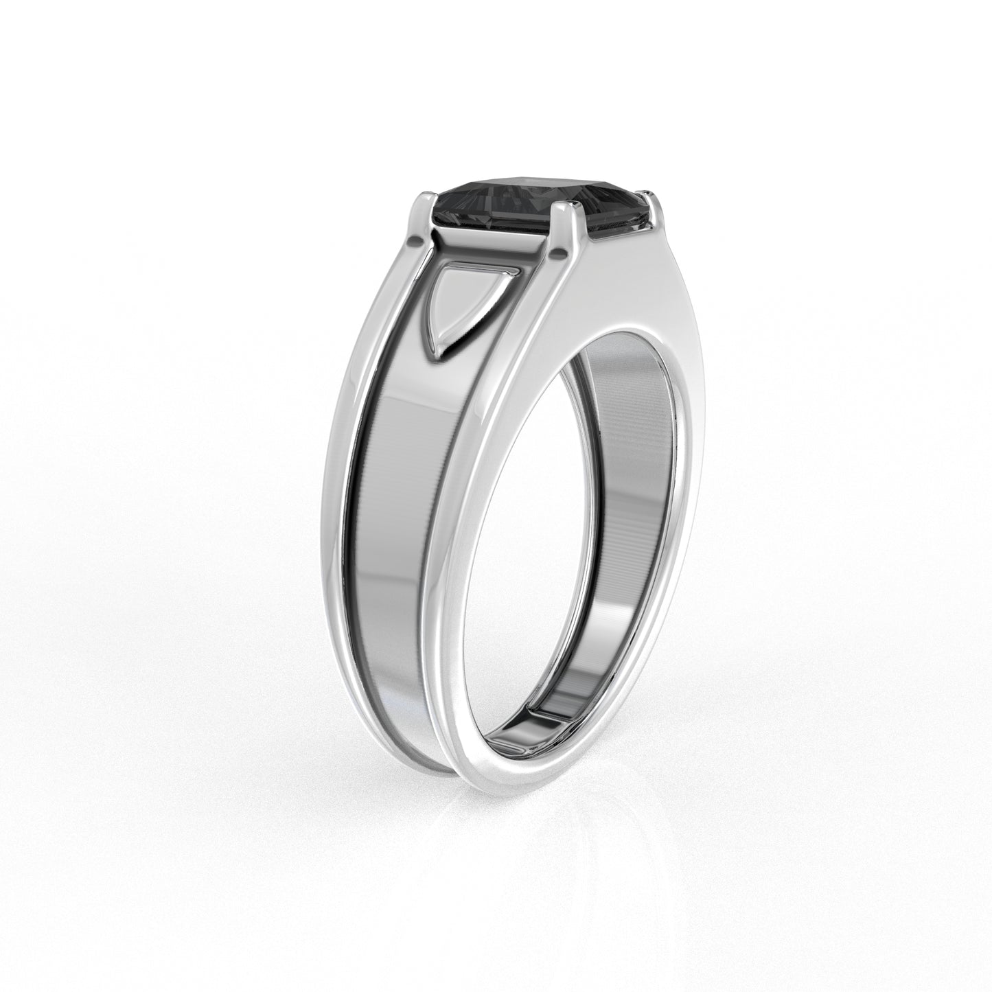 Buster silver ring for men