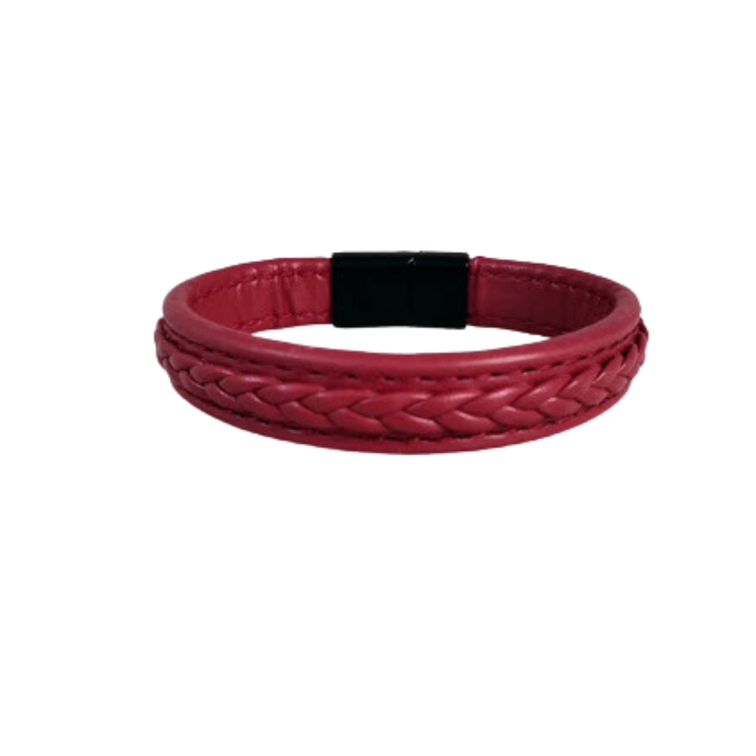 handwoven leather bracelet