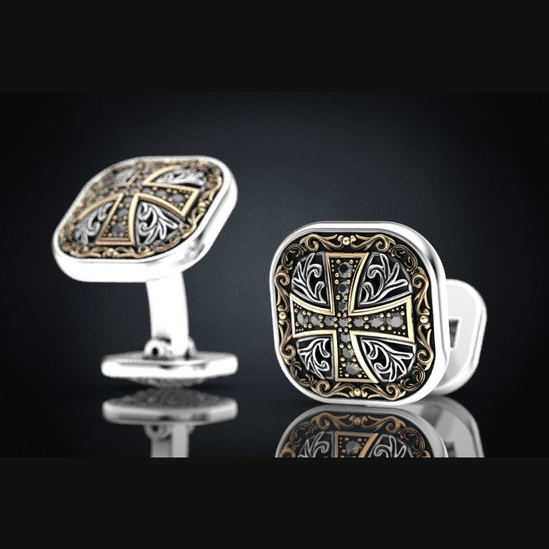 Shebha  cross Cufflinks