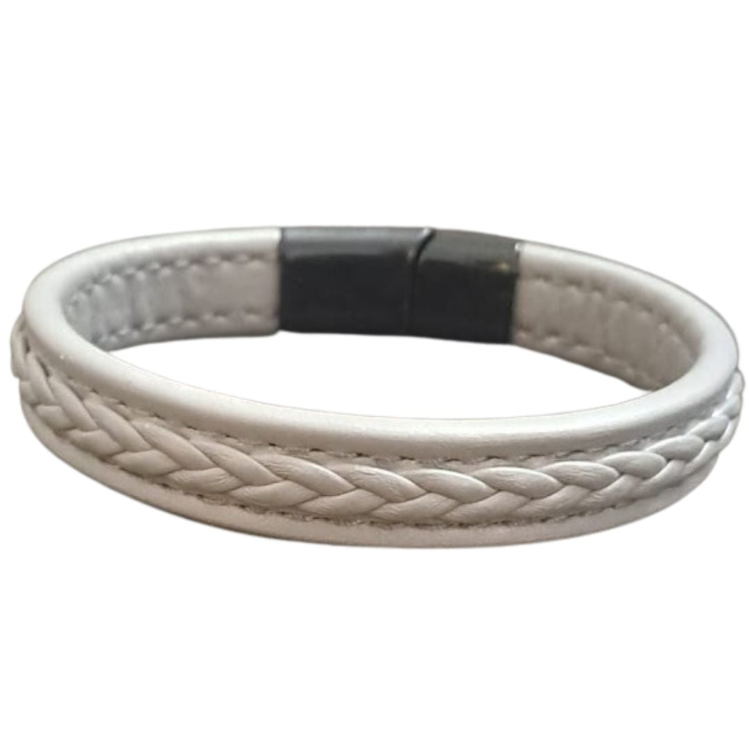 handwoven leather bracelet