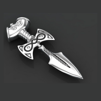 Dagger Silver Pendant