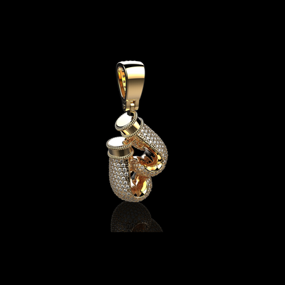 Boxing gloves silver pendant for men at furihn