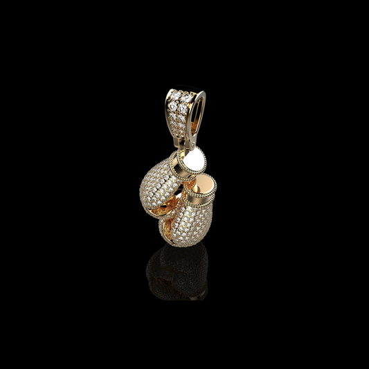 Boxing gloves silver pendant for men at furihn