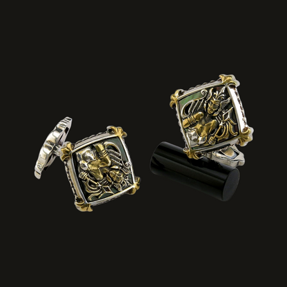 Virgo Cuff links silver