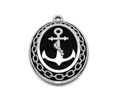 Anchor Silver Pendant for men by surihn.com