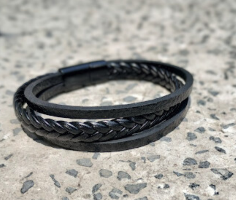 Black leather Bracelet